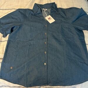 NOT FOR SALE Denim Blue Button Down Shirt for Women